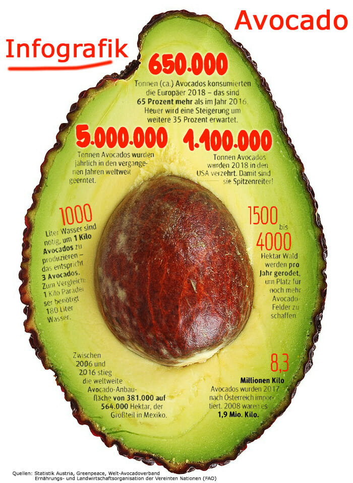 Avocado Infografik