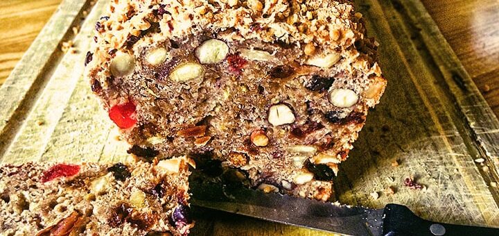 Veganes Apfelbrot mit Nüssen | Rezept