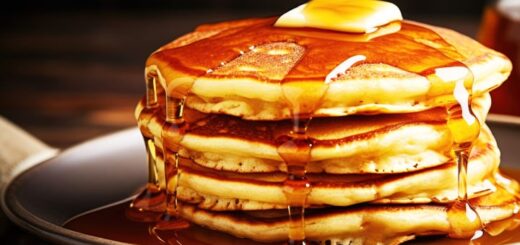 Vegane Pancakes mit Ahornsirup | Rezept